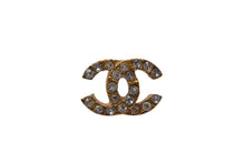 Load image into Gallery viewer, 極美品 CHANEL シャネル ココマーク ラインストーン ピアス GP 01P 3.5g ゴールド金具 アクセサリー ジュエリー 中古 4c075193