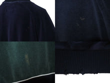 Load image into Gallery viewer, WU-WEAR ウーウェア ベロアジャージ トラックジャケット 90年代 サイズ M ネイビー グリーン 美品 中古 4c075202