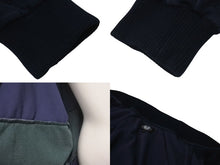 Load image into Gallery viewer, WU-WEAR ウーウェア ベロアジャージ トラックジャケット 90年代 サイズ M ネイビー グリーン 美品 中古 4c075202