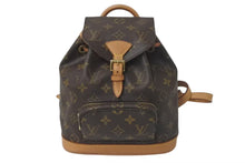 Load image into Gallery viewer, LOUIS VUITTON ルイヴィトン ミニモンスリ リュック バックパック M51137 モノグラム ブラウン 良品 中古 4c075204