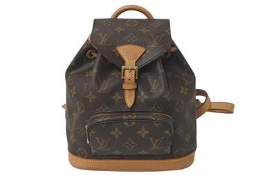 LOUIS VUITTON ルイヴィトン ミニモンスリ リュック バックパック M51137 モノグラム ブラウン 良品 中古 4c075204