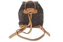 Load image into Gallery viewer, LOUIS VUITTON ルイヴィトン ミニモンスリ リュック バックパック M51137 モノグラム ブラウン 良品 中古 4c075204