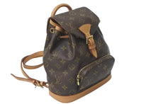 Load image into Gallery viewer, LOUIS VUITTON ルイヴィトン ミニモンスリ リュック バックパック M51137 モノグラム ブラウン 良品 中古 4c075204