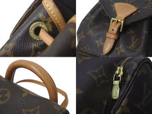 Load image into Gallery viewer, LOUIS VUITTON ルイヴィトン ミニモンスリ リュック バックパック M51137 モノグラム ブラウン 良品 中古 4c075204