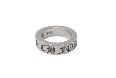 CHROME HEARTS クロムハーツ 6mm スペーサーリング Forever 指輪 サイズ10.5号 重量10.2g シルバー 925刻印 美品 中古 4c075207