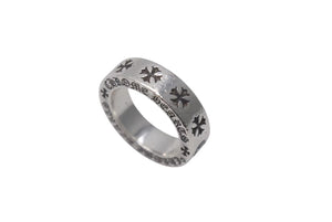 CHROME HEARTS クロムハーツ 6mm スペーサーリング Forever 指輪 サイズ10.5号 重量10.2g シルバー 925刻印 美品 中古 4c075207