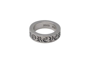 CHROME HEARTS クロムハーツ 6mm スペーサーリング Forever 指輪 サイズ10.5号 重量10.2g シルバー 925刻印 美品 中古 4c075207