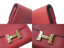 Load image into Gallery viewer, HERMES エルメス コンスタンス コンパクト エバーカラー ルージュカザック ゴールド金具 C刻印 2018年製 美品 中古 4c075210