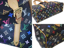 Load image into Gallery viewer, LOUIS VUITTON ルイヴィトン オーレリアMM トートバッグ M40095 村上隆 モノグラムマルチカラー ブラック 美品 中古 4c075212