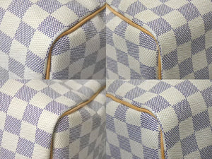 LOUIS VUITTON ルイヴィトン ハンドバッグ スピーディ25 ダミエアズール N41534 ホワイト グレー ゴールド金具 美品 中古 4c075216