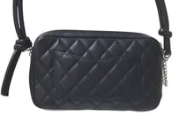 Load image into Gallery viewer, CHANEL シャネル カンボンライン ワンショルダーバッグ ココマーク 9番台 カーフスキン ブラック シルバー 金具 美品 中古 4c075218