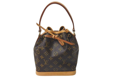 LOUIS VUITTON ルイヴィトン ミニノエ ハンドバッグ M42227 モノグラムキャンバス ゴールド金具 ブラウン 美品 中古 4c075221