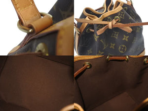 LOUIS VUITTON ルイヴィトン ミニノエ ハンドバッグ M42227 モノグラムキャンバス ゴールド金具 ブラウン 美品 中古 4c075221