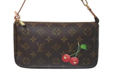 Load image into Gallery viewer, 極美品 LOUIS VUITTON ルイヴィトン モノグラム チェリー ポシェットアクセソワール アクセサリーポーチ 村上隆 M95008 中古 4c075223