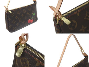 極美品 LOUIS VUITTON ルイヴィトン モノグラム チェリー ポシェットアクセソワール アクセサリーポーチ 村上隆 M95008 中古 4c075223