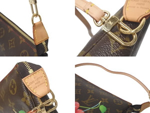 極美品 LOUIS VUITTON ルイヴィトン モノグラム チェリー ポシェットアクセソワール アクセサリーポーチ 村上隆 M95008 中古 4c075223