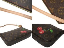 Load image into Gallery viewer, 極美品 LOUIS VUITTON ルイヴィトン モノグラム チェリー ポシェットアクセソワール アクセサリーポーチ 村上隆 M95008 中古 4c075223