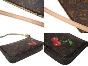 極美品 LOUIS VUITTON ルイヴィトン モノグラム チェリー ポシェットアクセソワール アクセサリーポーチ 村上隆 M95008 中古 4c075223