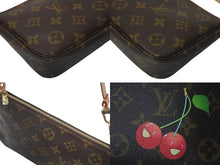Load image into Gallery viewer, 極美品 LOUIS VUITTON ルイヴィトン モノグラム チェリー ポシェットアクセソワール アクセサリーポーチ 村上隆 M95008 中古 4c075223