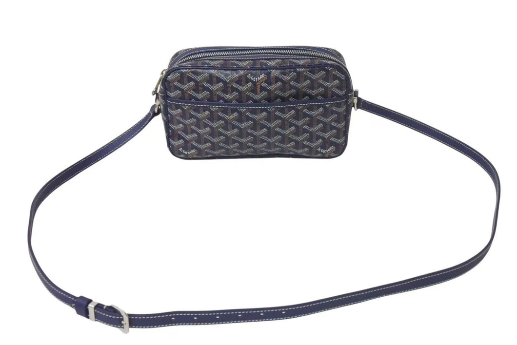 新品同様 GOYARD ゴヤール カップヴェールPMバッグ ショルダーバッグ CAPVE2PMLTY50CL50P ブラック PVC レザー 中古 4c075226