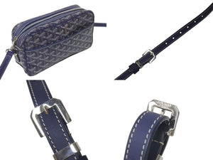 新品同様 GOYARD ゴヤール カップヴェールPMバッグ ショルダーバッグ CAPVE2PMLTY50CL50P ブラック PVC レザー 中古 4c075226