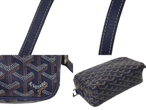 新品同様 GOYARD ゴヤール カップヴェールPMバッグ ショルダーバッグ CAPVE2PMLTY50CL50P ブラック PVC レザー 中古 4c075226