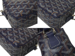 新品同様 GOYARD ゴヤール カップヴェールPMバッグ ショルダーバッグ CAPVE2PMLTY50CL50P ブラック PVC レザー 中古 4c075226