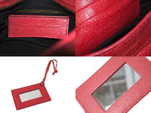 Load image into Gallery viewer, BALENCIAGA バレンシアガ ハンドバッグ Mini City Bag クラシック ミニ シティ ピンクレッド 300295 レザー 美品 中古 4c075229