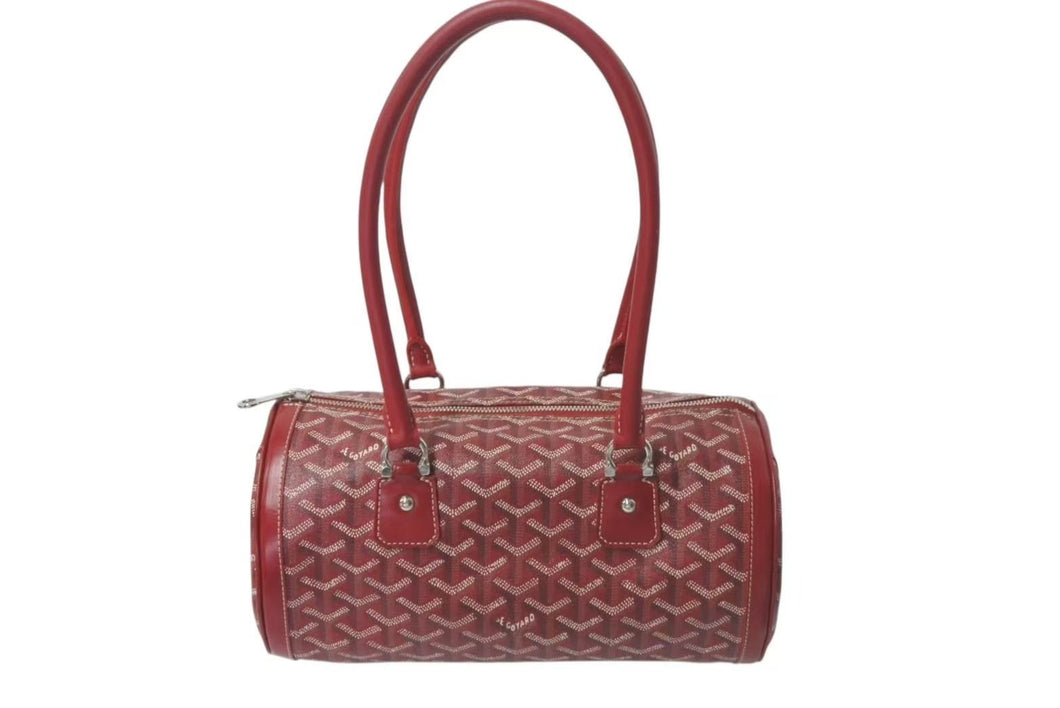 極美品 GOYARD ゴヤール KIOS キオス PM 限定品 ゴヤールディンキャンバス レッド シルバー金具 中古 4c075230