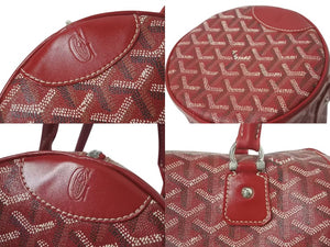 極美品 GOYARD ゴヤール KIOS キオス PM 限定品 ゴヤールディンキャンバス レッド シルバー金具 中古 4c075230