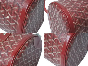 極美品 GOYARD ゴヤール KIOS キオス PM 限定品 ゴヤールディンキャンバス レッド シルバー金具 中古 4c075230
