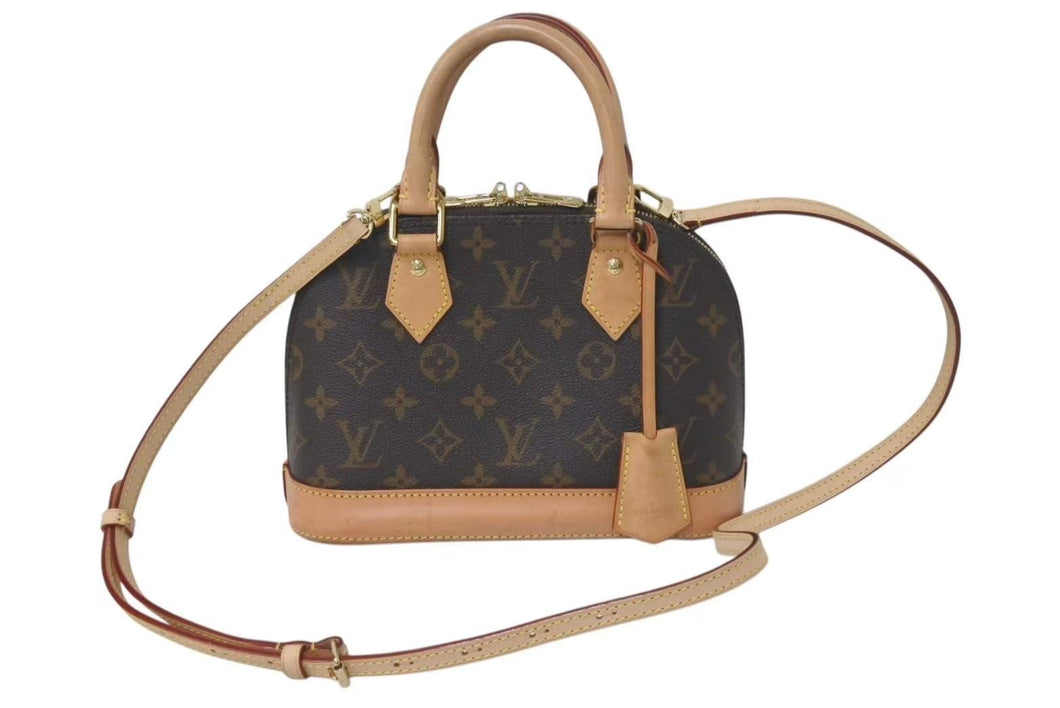 LOUIS VUITTON ルイヴィトン アルマBB 2WAYハンドバッグ 現行モデル M46990 モノグラム ゴールド金具 美品 中古 4c075235