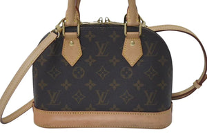 LOUIS VUITTON ルイヴィトン アルマBB 2WAYハンドバッグ 現行モデル M46990 モノグラム ゴールド金具 美品 中古 4c075235