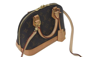 LOUIS VUITTON ルイヴィトン アルマBB 2WAYハンドバッグ 現行モデル M46990 モノグラム ゴールド金具 美品 中古 4c075235