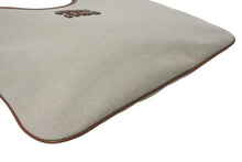 Load image into Gallery viewer, 新品未使用 MIUMIU ミュウミュウ ロゴ トートバッグ ショルダーバッグ IVY 5BG231 キャンバス レザー ホワイト ブラウン 中古 4c075237