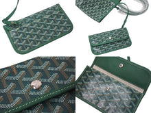 Load image into Gallery viewer, 新品未使用 GOYARD ゴヤール サンルイPM バッグ トートバッグ STLOUIPMLTY09CL09P PVC レザー ヘリンボーン グリーン 中古 4c075238