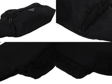 Load image into Gallery viewer, PRADA プラダ ウエストバッグ ボディバッグ トライアングルロゴ 2VL005 ナイロン ブラック シルバー金具 美品 中古 4c075240