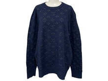Load image into Gallery viewer, 極美品 LOUIS VUITTON ルイヴィトン 20AW ニット セーター モノグラム RM202Q TBV HIN44W ネイビー サイズXL 中古 4c075243