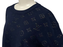 Load image into Gallery viewer, 極美品 LOUIS VUITTON ルイヴィトン 20AW ニット セーター モノグラム RM202Q TBV HIN44W ネイビー サイズXL 中古 4c075243