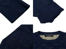 Load image into Gallery viewer, 極美品 LOUIS VUITTON ルイヴィトン 20AW ニット セーター モノグラム RM202Q TBV HIN44W ネイビー サイズXL 中古 4c075243