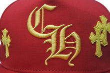Load image into Gallery viewer, 新品同様 CHROME HEARTS クロムハーツ Cross Patch Baseball Cap クロスパッチベースボールキャップ 帽子 レッド ホワイト 中古 4c075245