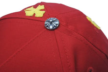 Load image into Gallery viewer, 新品同様 CHROME HEARTS クロムハーツ Cross Patch Baseball Cap クロスパッチベースボールキャップ 帽子 レッド ホワイト 中古 4c075245