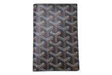 Load image into Gallery viewer, 新品未使用 GOYARD ゴヤール パスケース パスポートケース グルネル PVCコーティングキャンバス ブラック 中古 4c075253