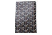 Load image into Gallery viewer, 新品未使用 GOYARD ゴヤール パスケース パスポートケース グルネル PVCコーティングキャンバス ブラック 中古 4c075253