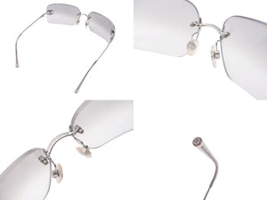 CHANEL シャネル サングラス グレー スモークグラデーション プラスチック 62□17 120 4017-D C.159/61 シルバー 金具 美品 中古 4c075257