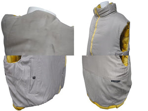 極美品 KAPITAL キャピタル KEEL Weaving Vest キール ウィービングベスト EK-1550 ポリエステル イエロー サイズ2 中古 4c075259 