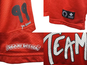 極美品 CHROME HEARTS クロムハーツ MATTYBOY マッティボーイ 99 FORM MESH JERSEY メッシュジャージ サイズM 中古 4c075264 