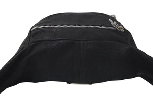 CHROME HEARTS クロムハーツ #1 SNAT PACK スナットパック ウエストバッグ ガンスリンガーベルト デストロイレザー 美品 中古 4c075265