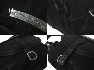 CHROME HEARTS クロムハーツ #1 SNAT PACK スナットパック ウエストバッグ ガンスリンガーベルト デストロイレザー 美品 中古 4c075265