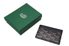 Load image into Gallery viewer, 極美品 GOYARD ゴヤール サンシュルピス カードケース 名刺入れ STSULPPMLTY01CL01X PVC レザー ブラック 中古 4c075266